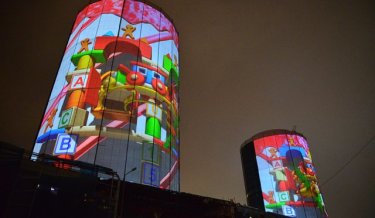 Video mapping show in Turkey