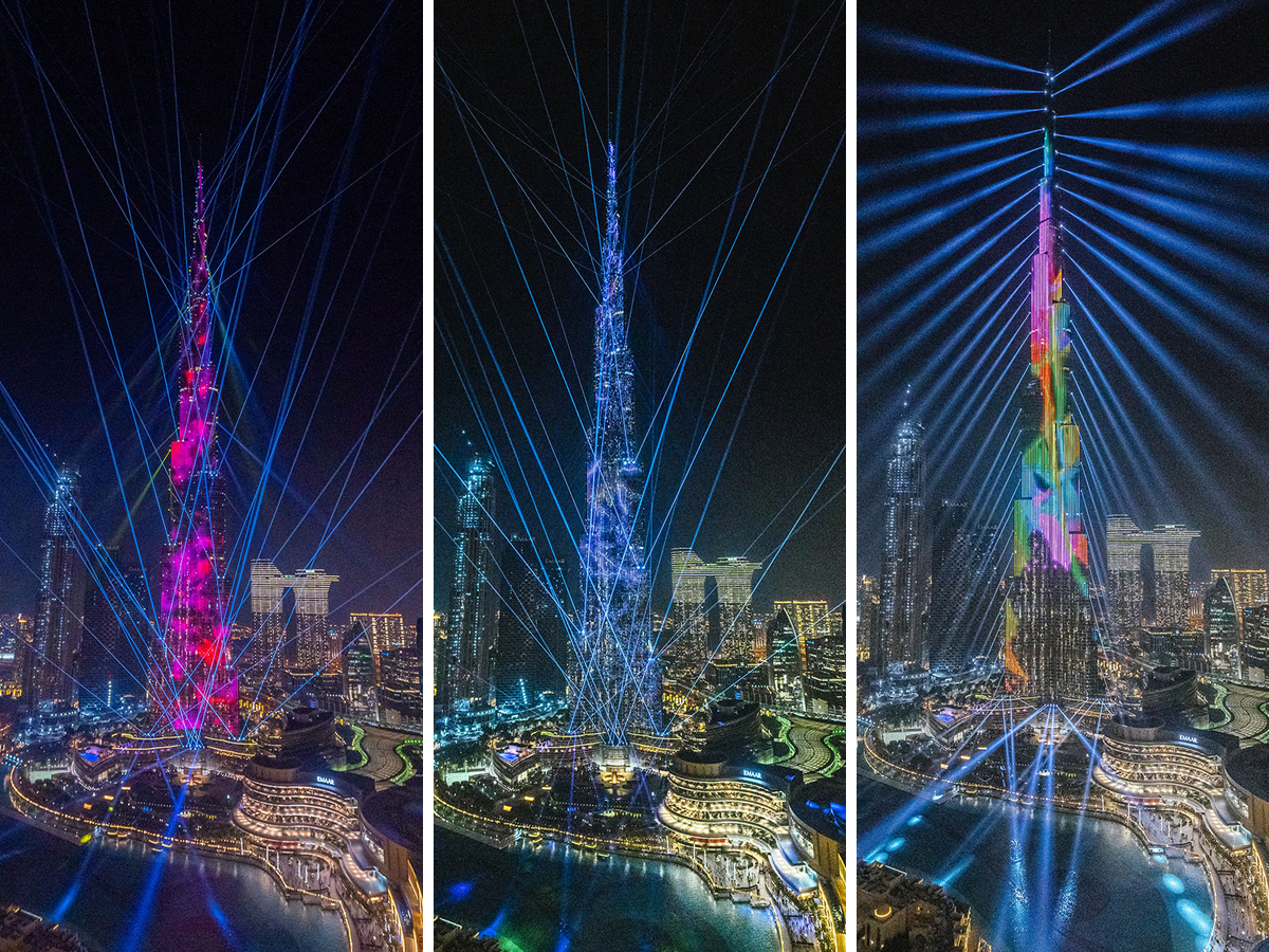 Burj Khalifa has a new dazzling light show