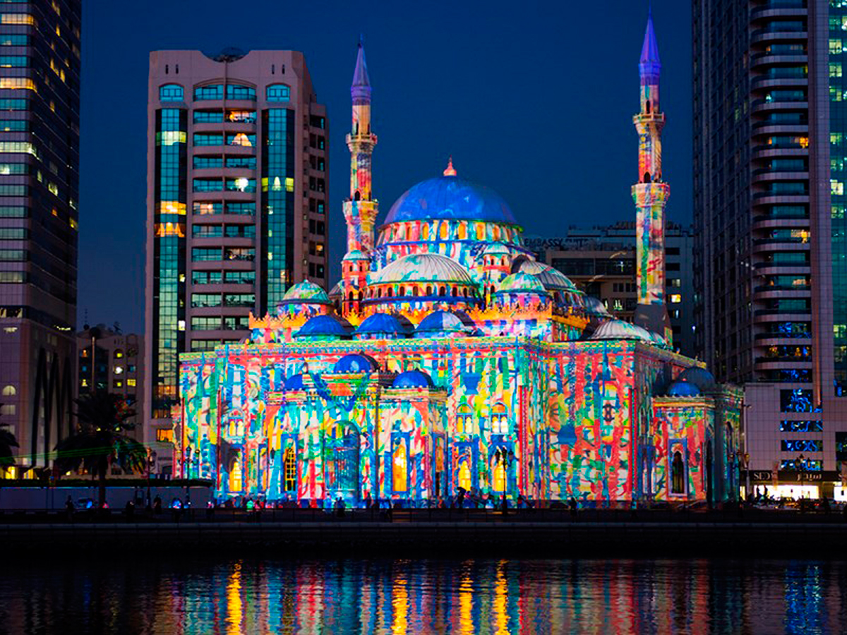 The Sharjah Light Festival is back with 11 nights of colourful displays